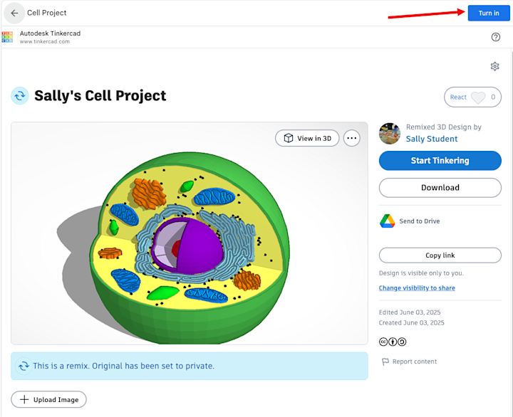 Tinkercad add-on for Google Classroom - Tinkercad